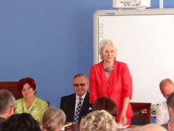 Skępe, 8 VI2013 r., doroczne Walne Zebranie DTN, zebranie prowadziła W. Kusztal z Brodnicy, (zdj. WK)